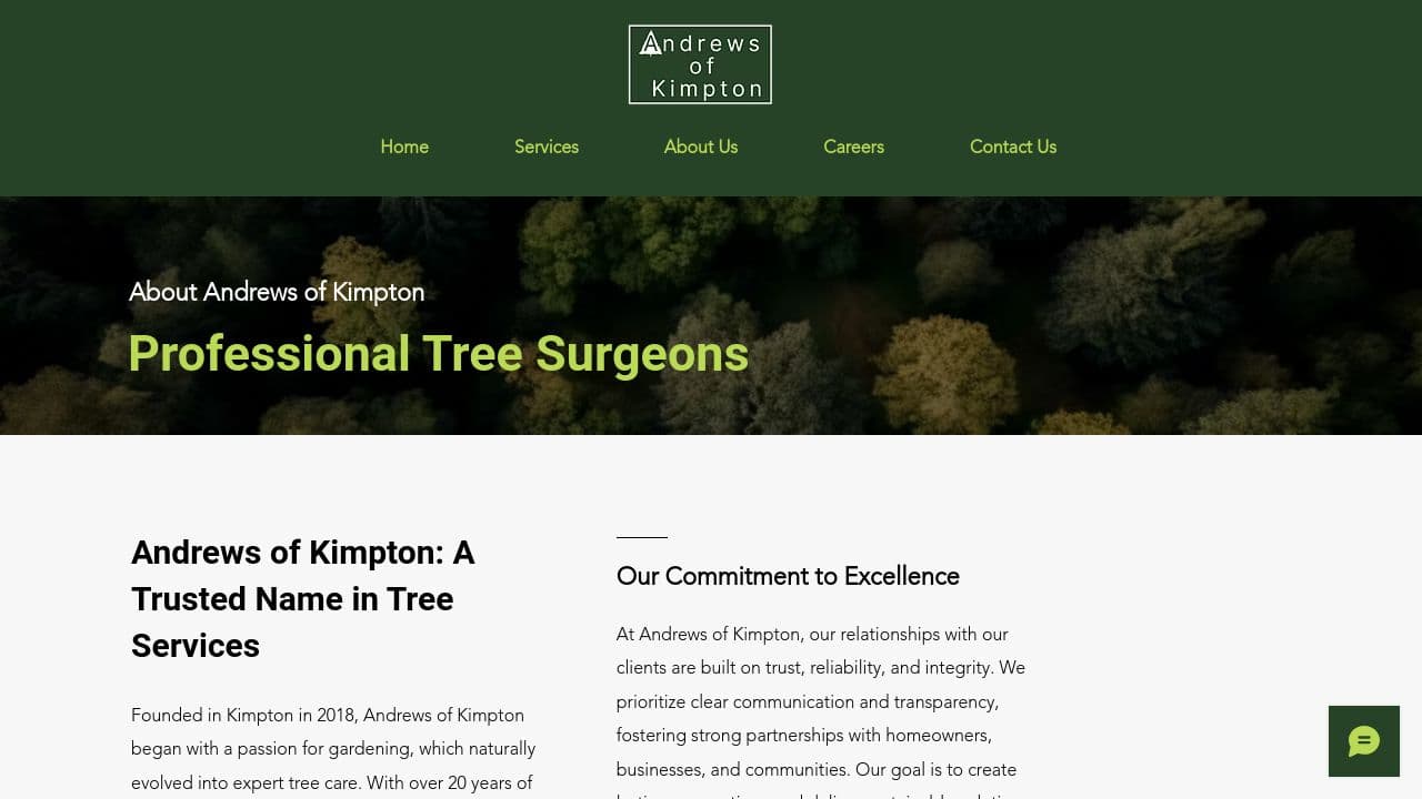 ANDREWS OF KIMPTON LIMITED website screenshot