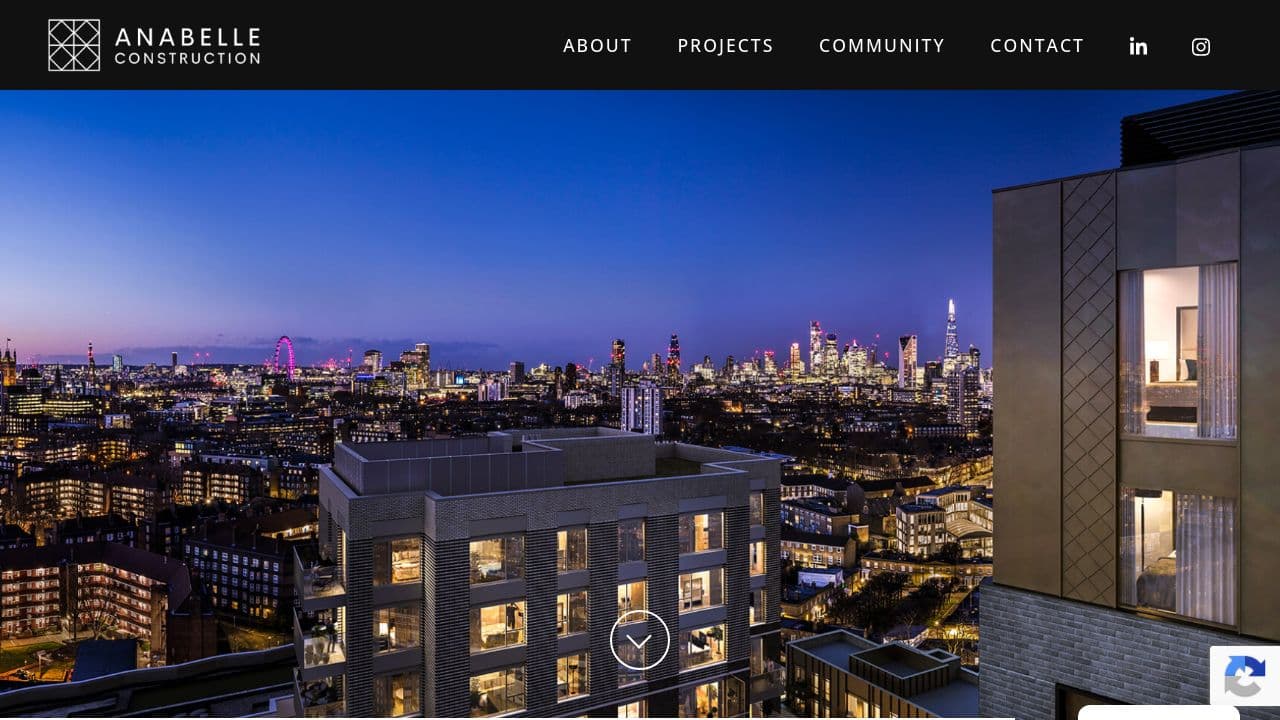 ANABELLE CONSTRUCTION LIMITED website screenshot