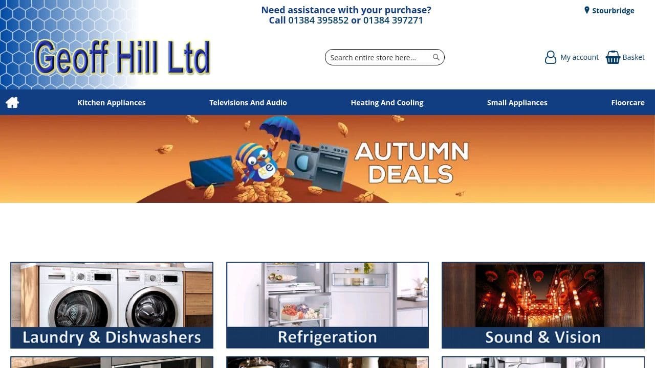 GEOFF HILL LIMITED website screenshot
