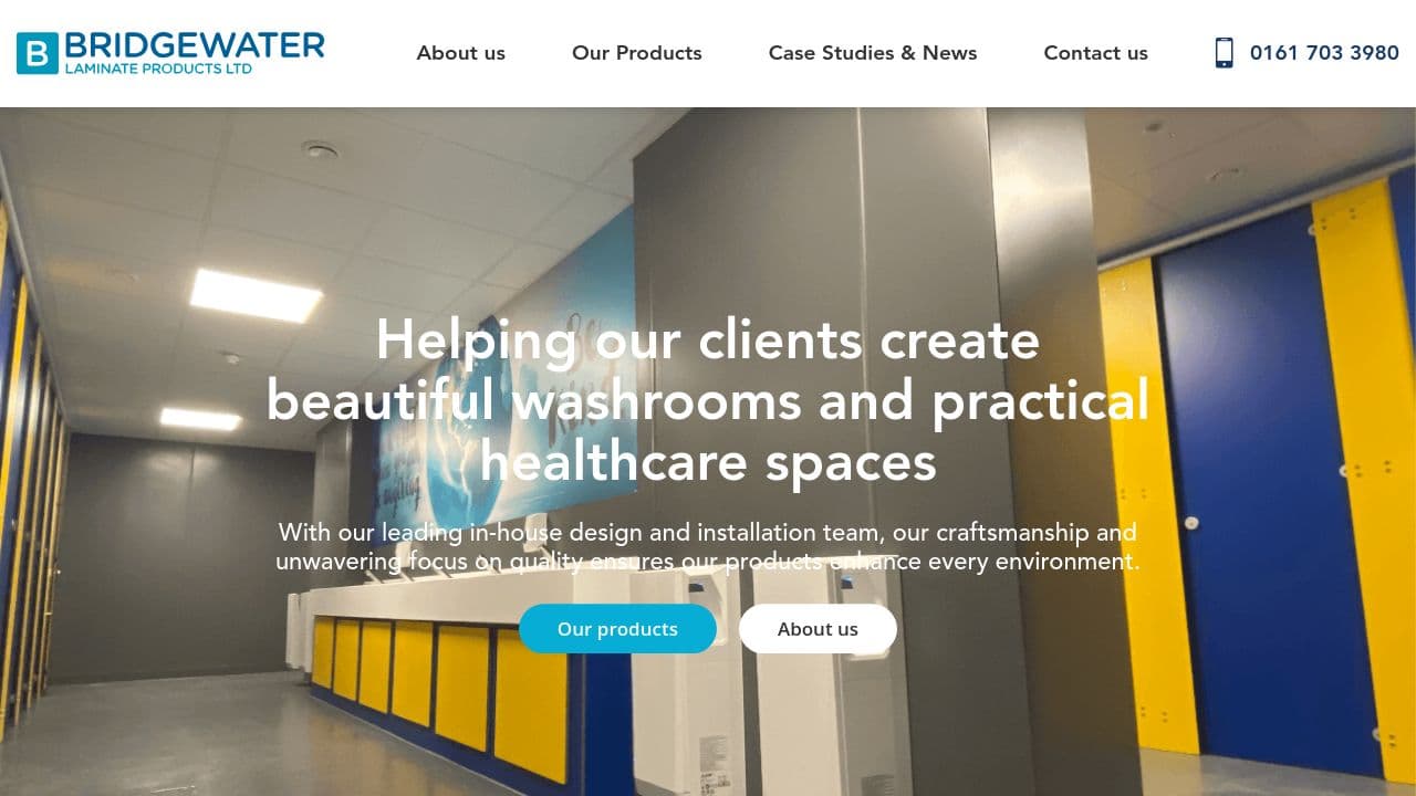 BRIDGEWATER LAMINATE PRODUCTS LIMITED website screenshot