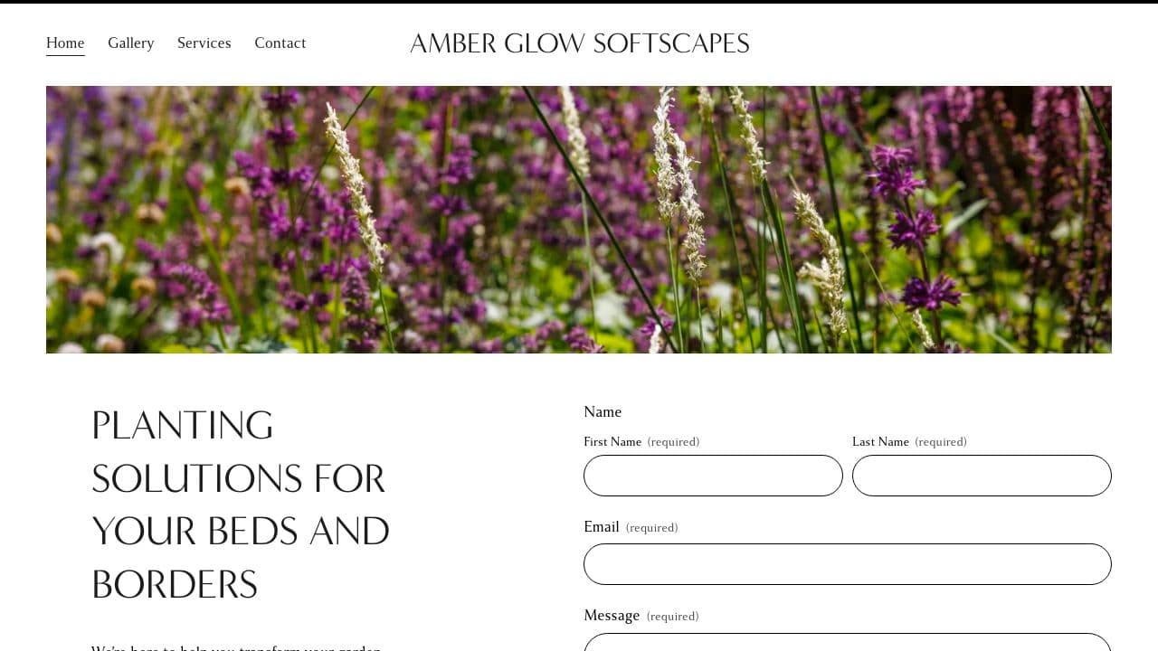 AMBER GLOW SOFTSCAPES LTD website screenshot