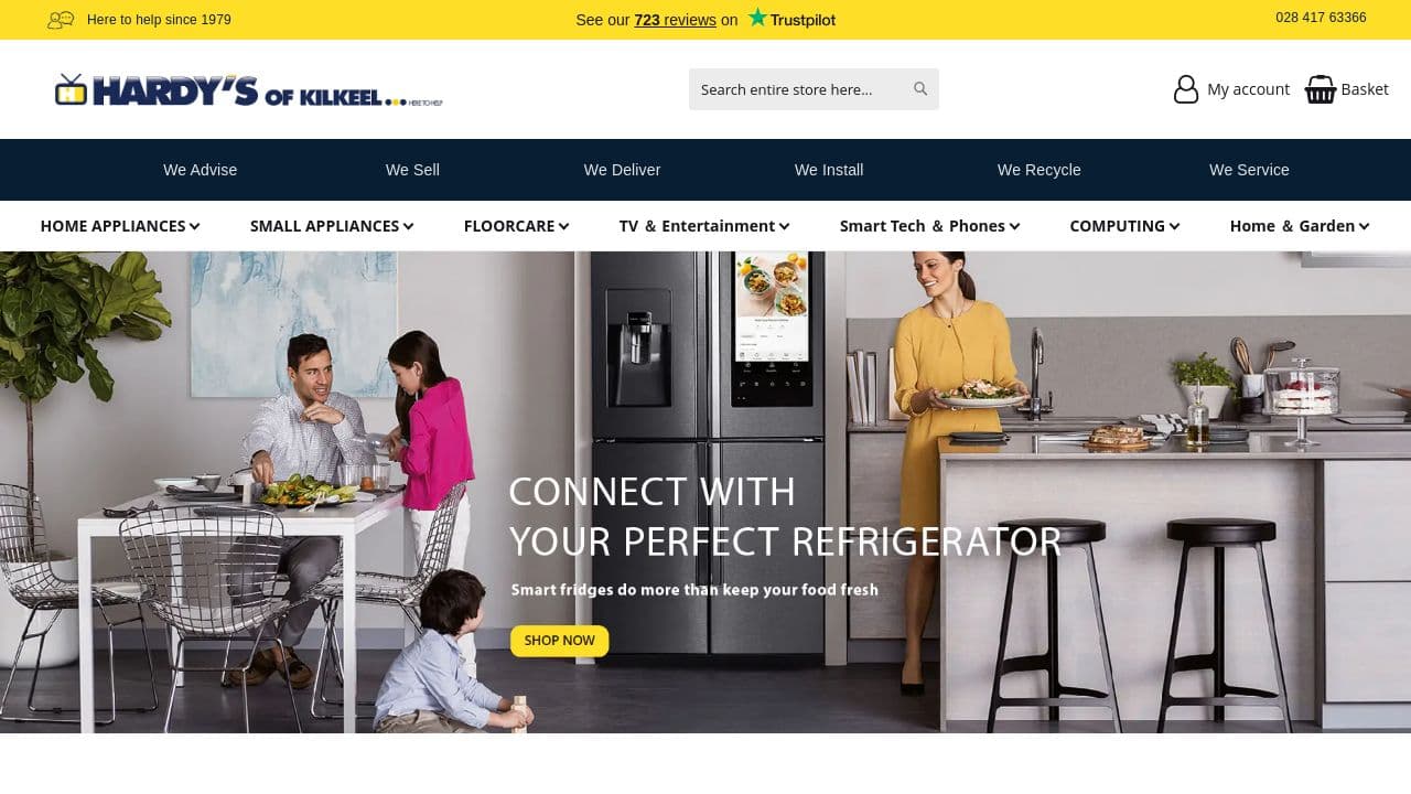 HARDY'S OF KILKEEL LIMITED website screenshot