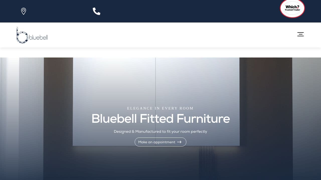 BLUEBELL FITTED FURNITURE LIMITED website screenshot