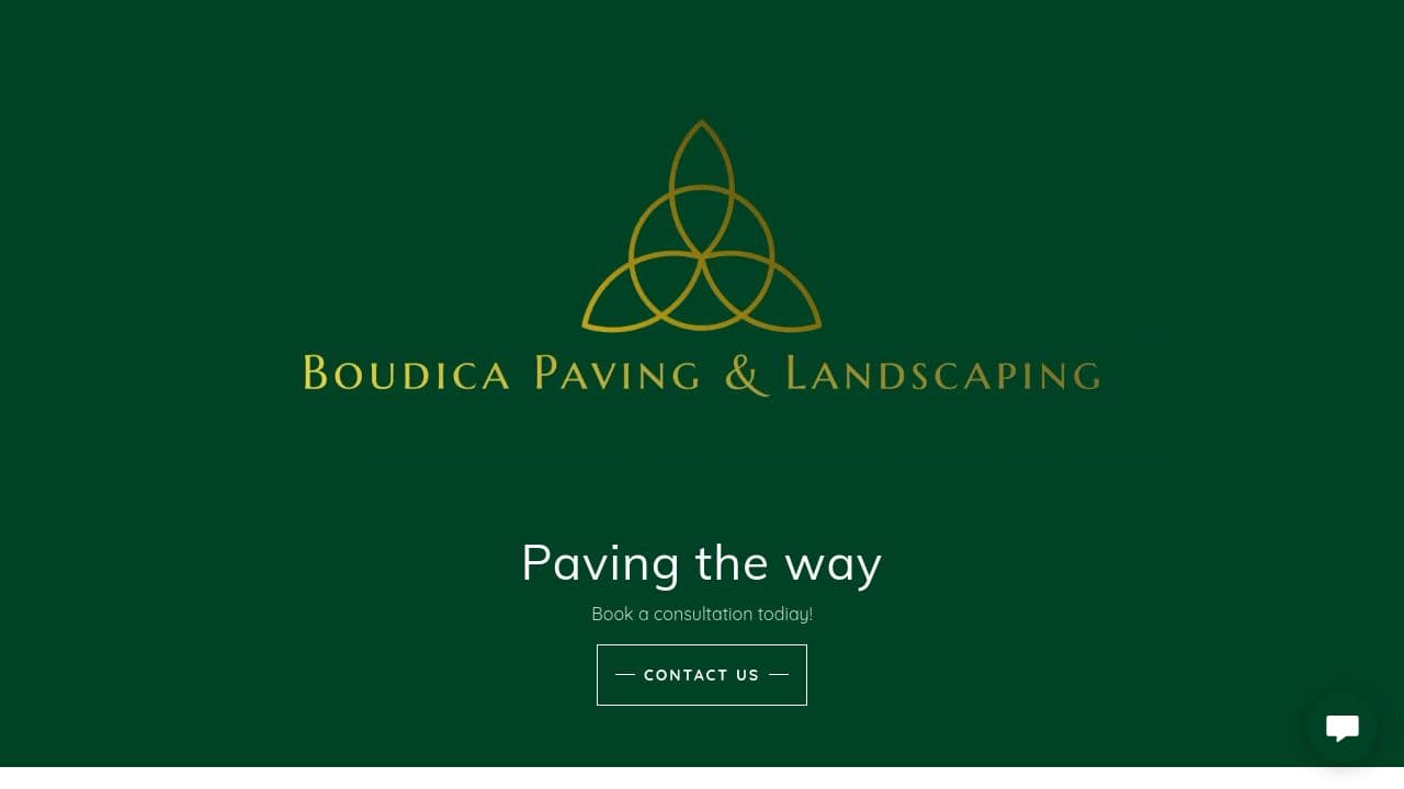BOUDICA PAVING & LANDSCAPING LTD website screenshot