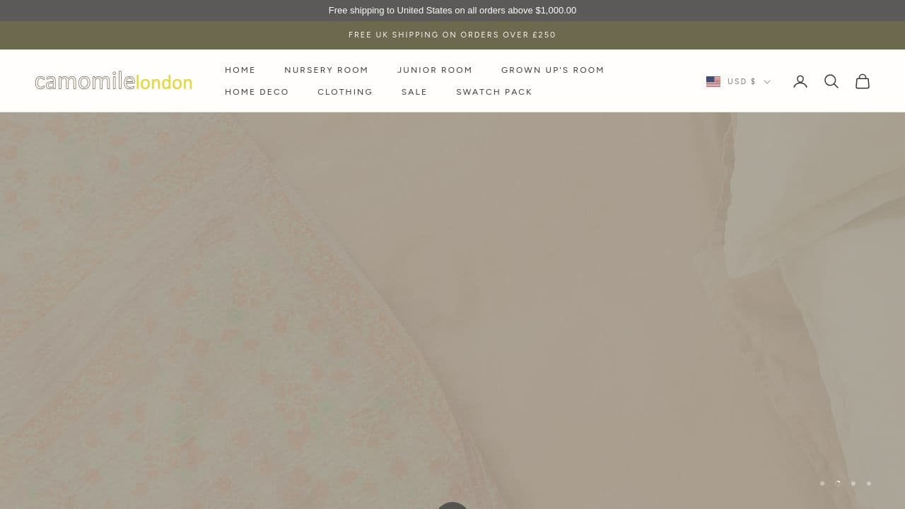 CAMOMILE LONDON LIMITED website screenshot