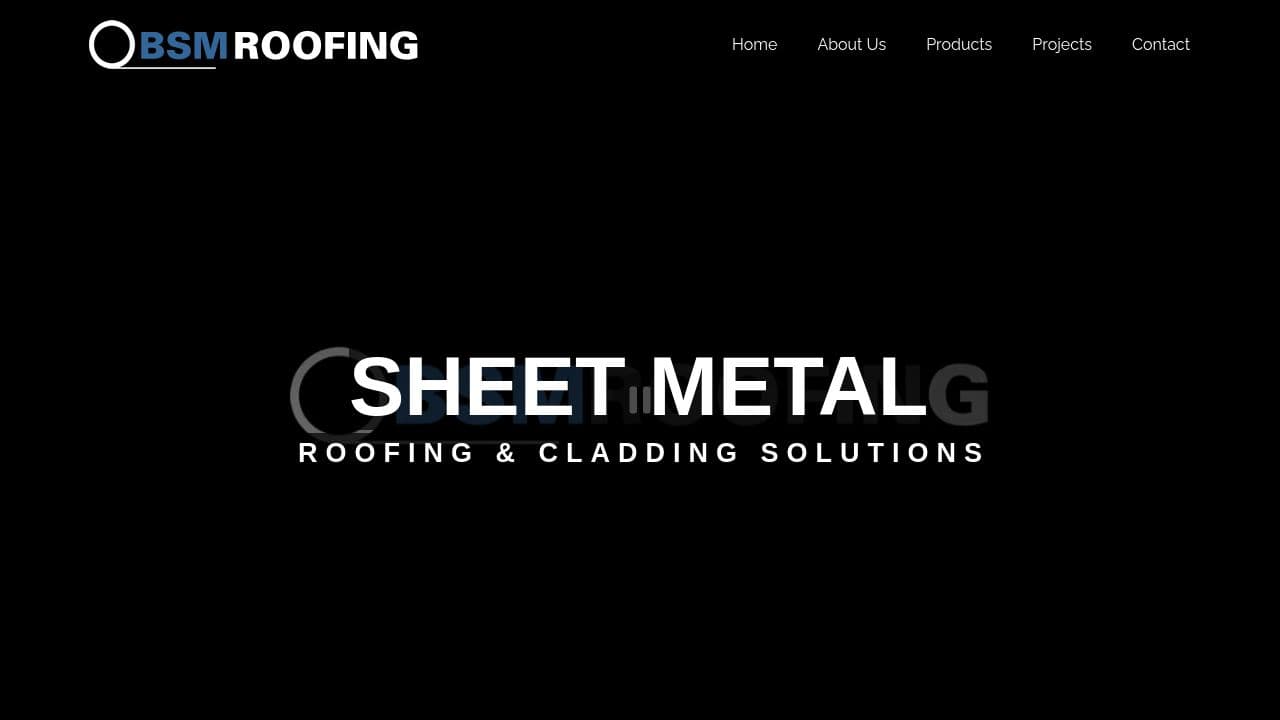 BOLTON SHEET METAL ROOFING AND CLADDING LIMITED website screenshot