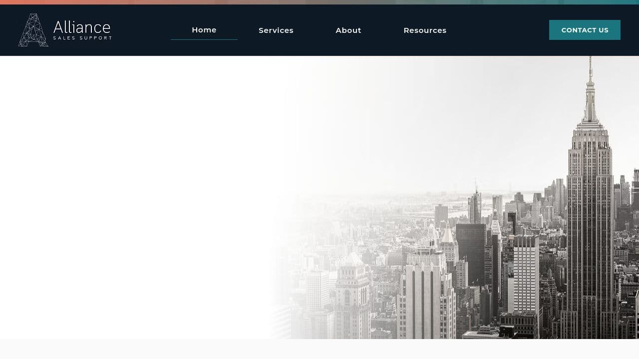 ALLIANCE SUPPORT SERVICES LIMITED website screenshot