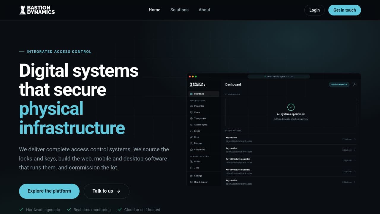 BASTION DYNAMICS LTD website screenshot
