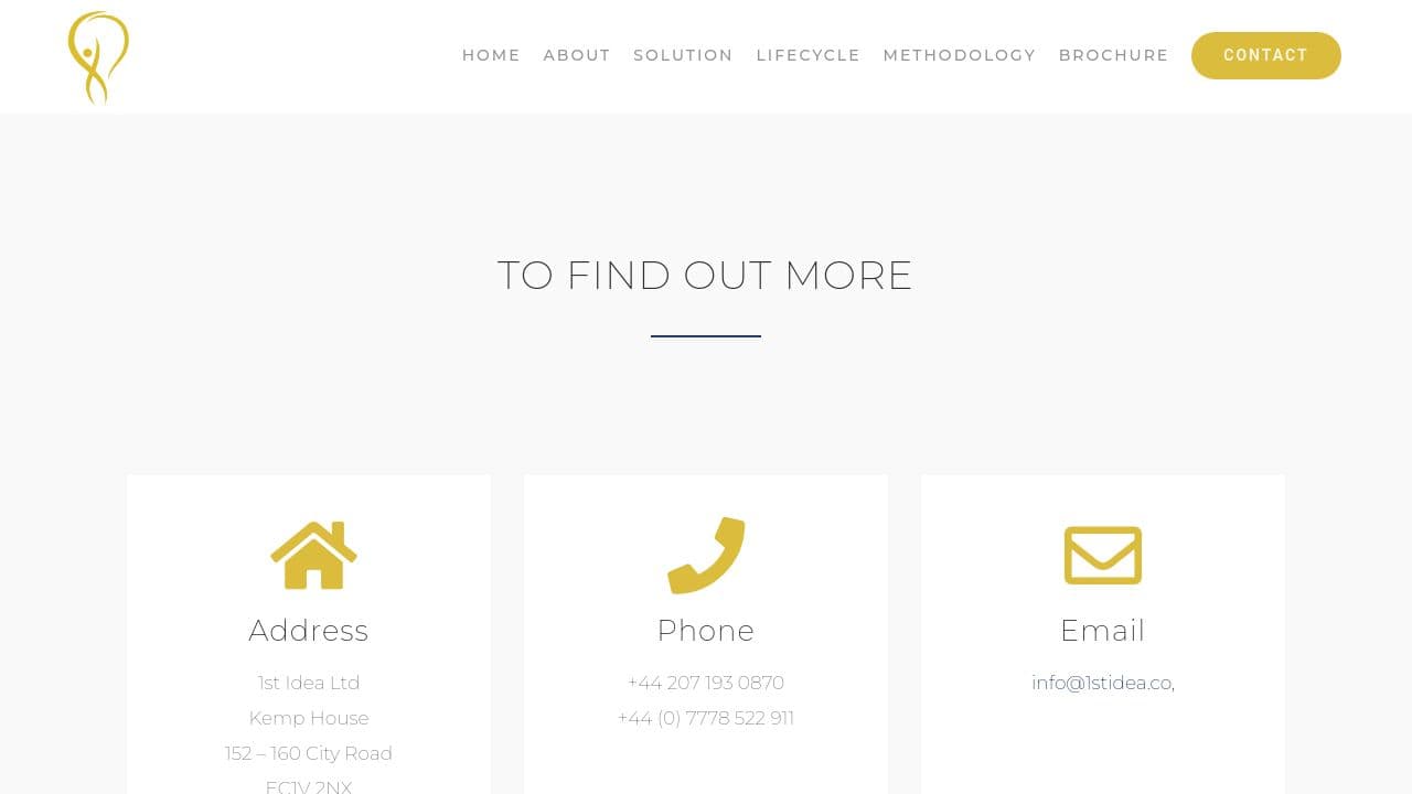 1ST IDEA LIMITED website screenshot