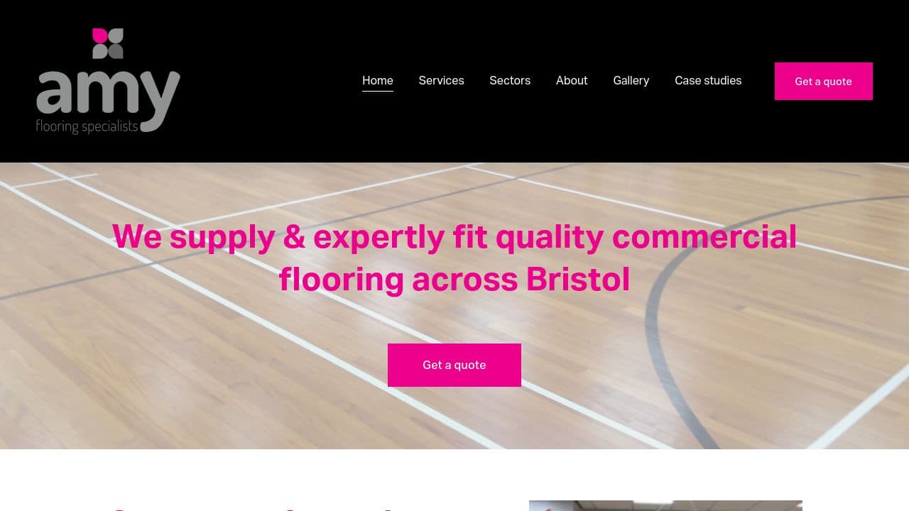 AMY FLOORING LTD website screenshot