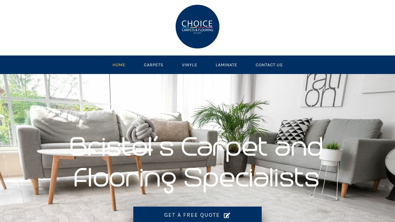 CHOICE CARPETS OF BRISTOL LTD website screenshot