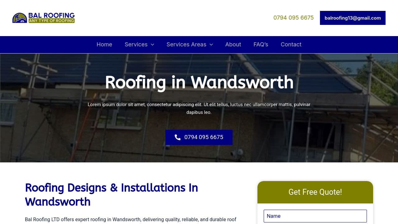 Roofing in Wandsworth