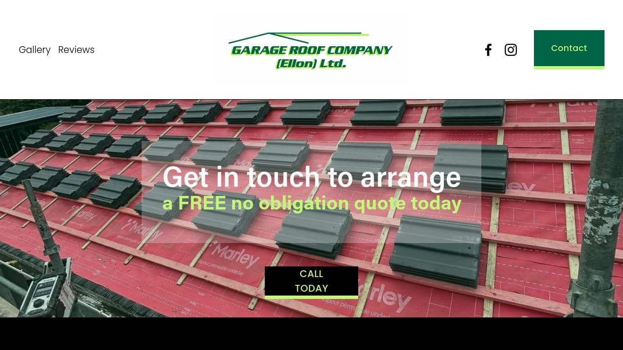 GARAGE ROOF COMPANY (ELLON) LIMITED website screenshot