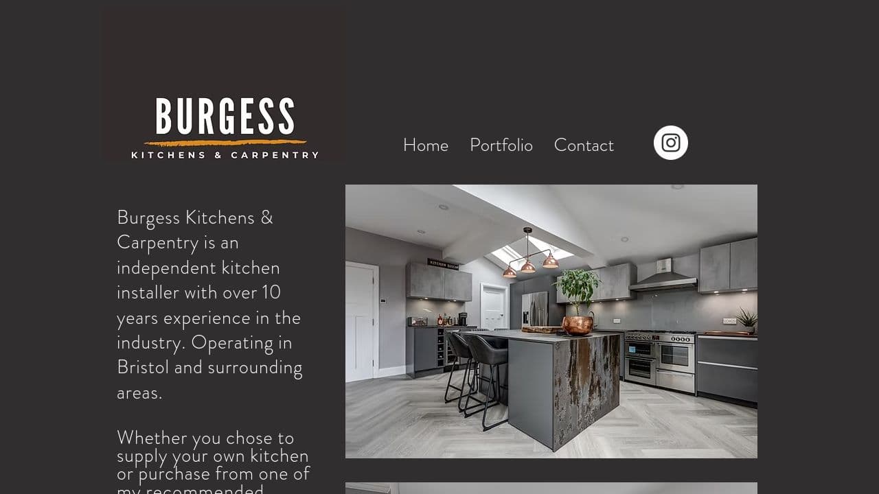 BURGESS KITCHENS AND CARPENTRY LIMITED website screenshot