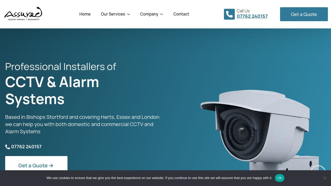 ASSURED SECURITY LIMITED website screenshot