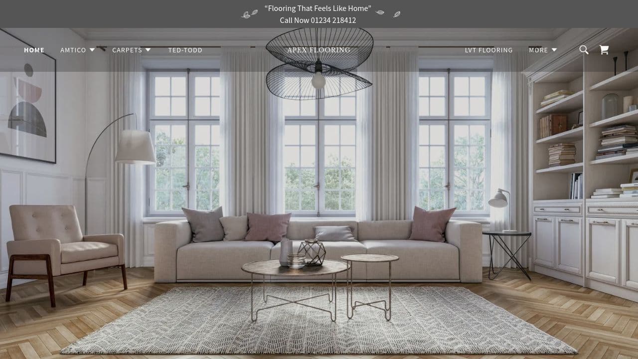 APEX FLOORING ONLINE LIMITED website screenshot