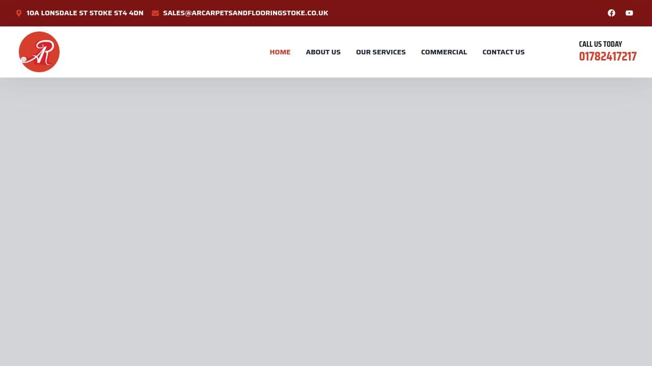 A R CARPET & FLOORING LIMITED website screenshot