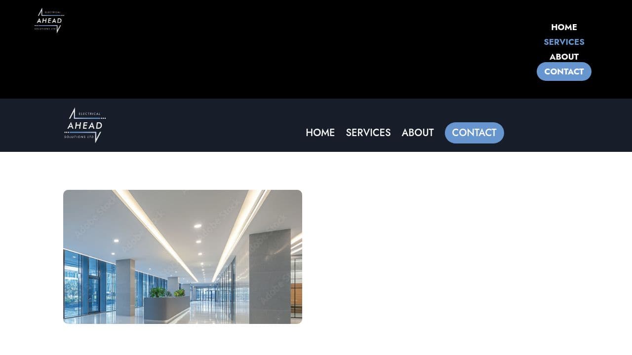 AHEAD ELECTRICAL SOLUTIONS LTD website screenshot