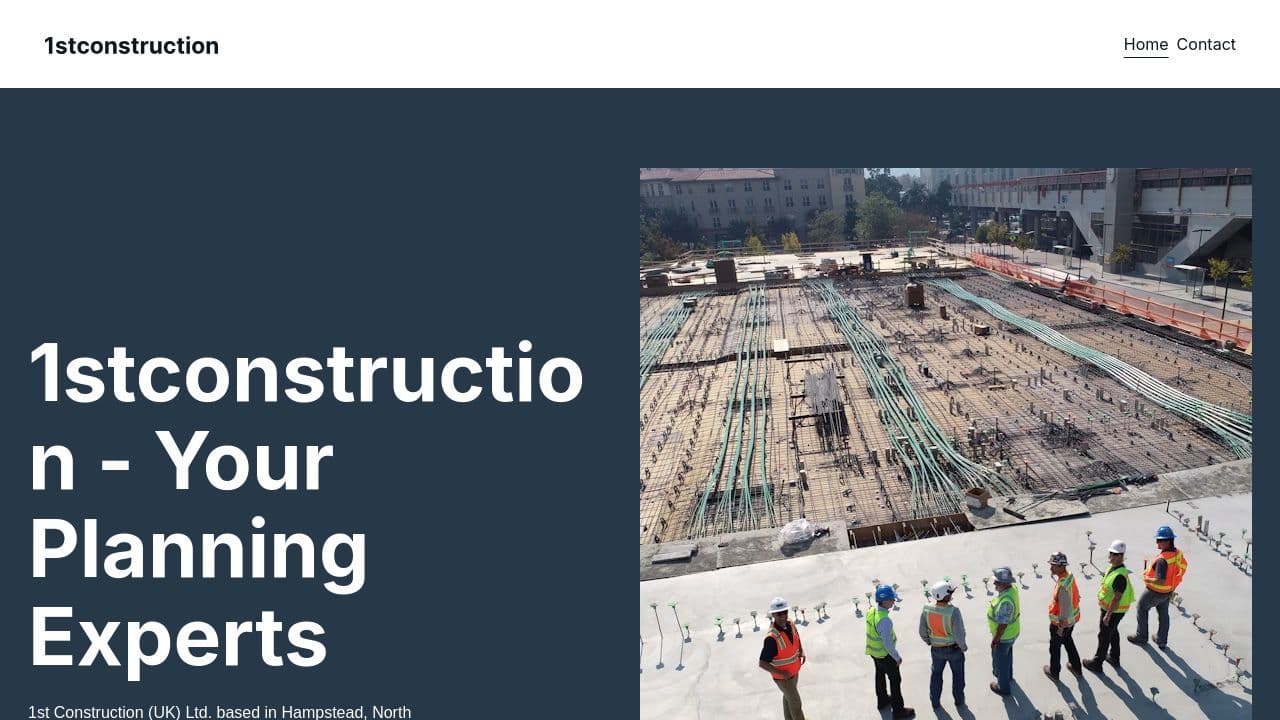 1ST GOLF CONSTRUCTION LTD website screenshot