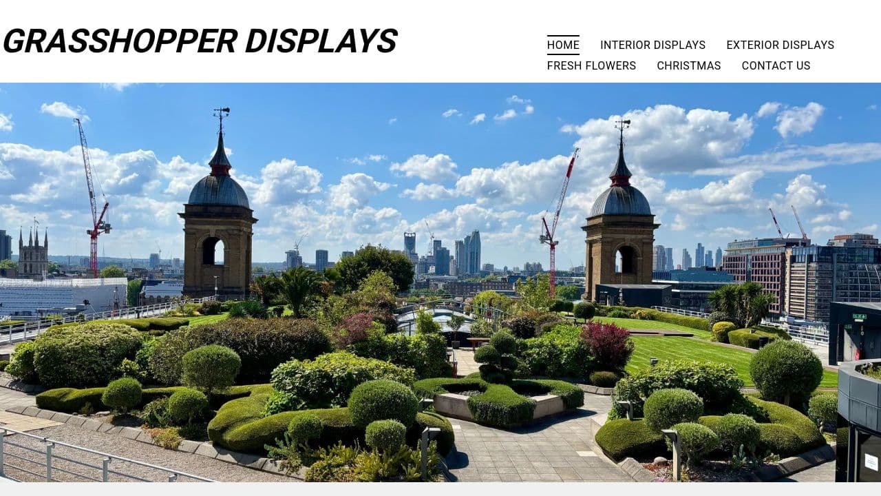 GRASSHOPPER DISPLAYS LTD website screenshot