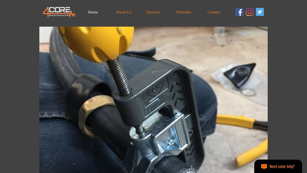 4 CORE ELECTRICAL CONTRACTORS LTD website screenshot