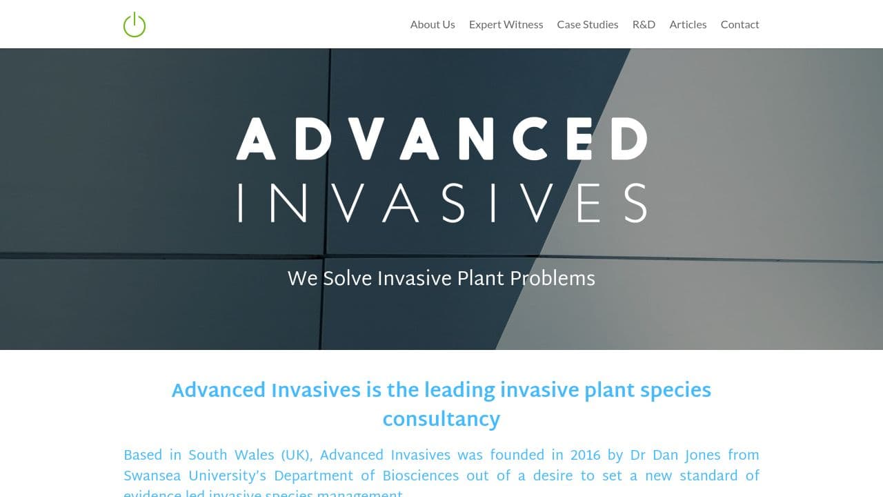 ADVANCED INVASIVES LTD website screenshot