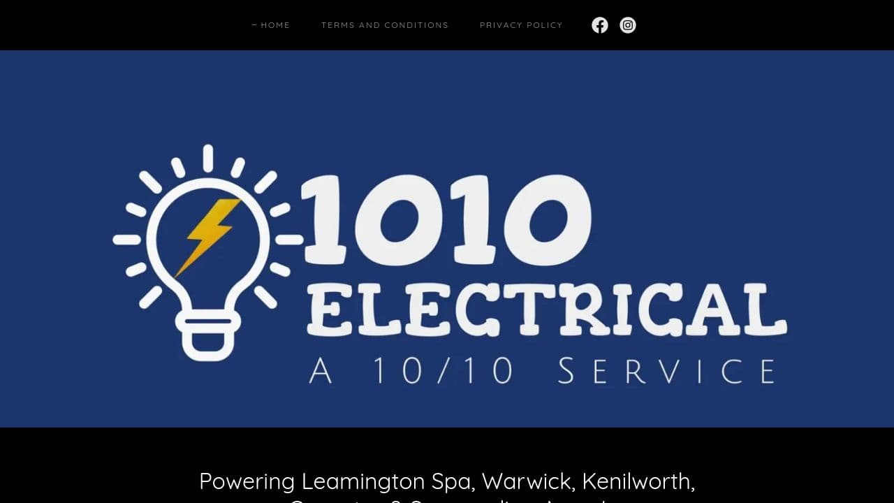1010 ELECTRICAL SERVICES LTD website screenshot