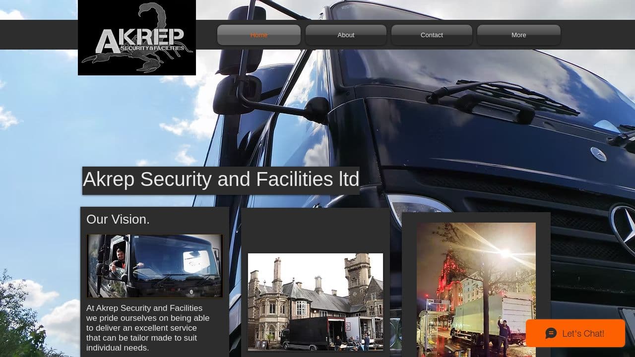 AKREP SECURITY AND FACILITIES LIMITED website screenshot