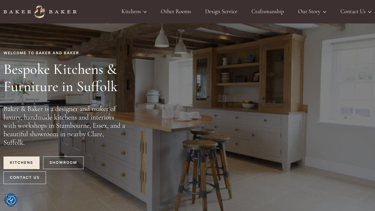 BAKER & BAKER FURNITURE LIMITED website screenshot
