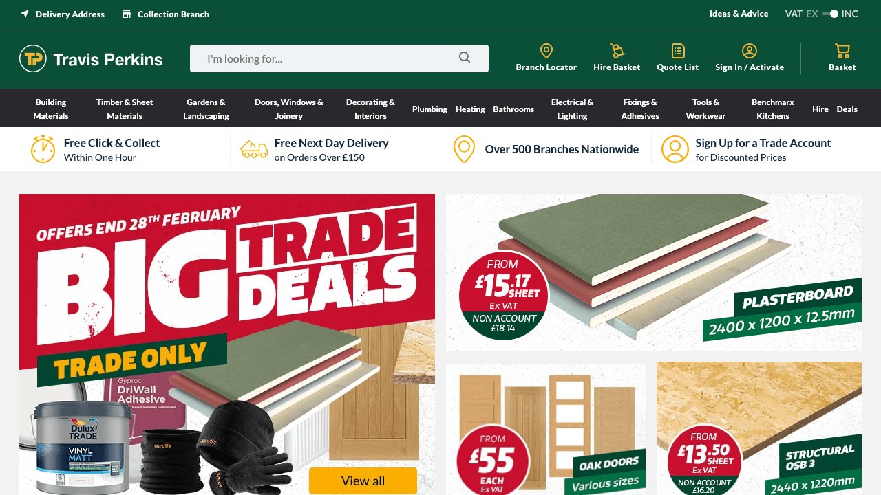 Travis Perkins plc — Building Services in Northampton