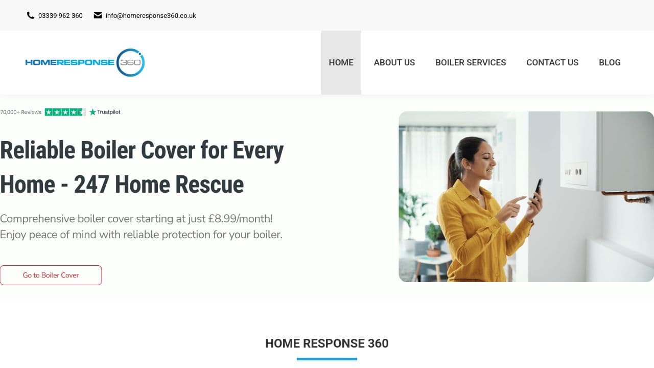 24 7 HOME RESPONSE LTD website screenshot