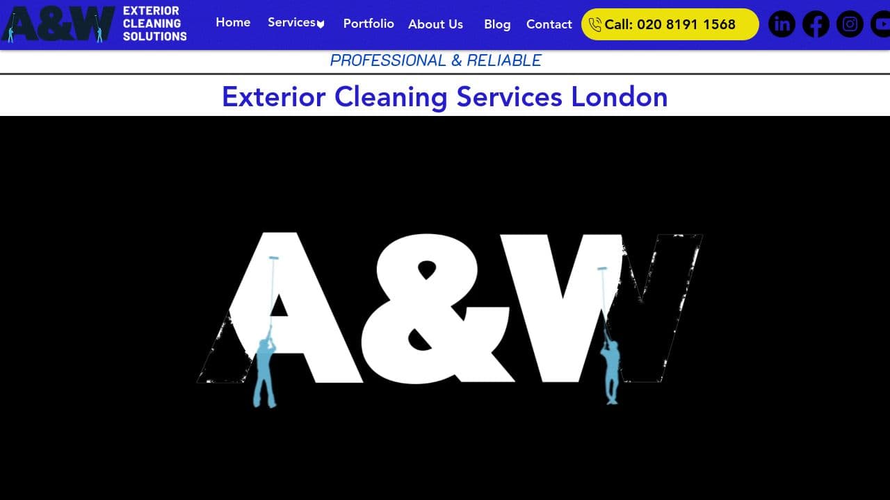 A&W CLEANING SOLUTIONS LTD website screenshot