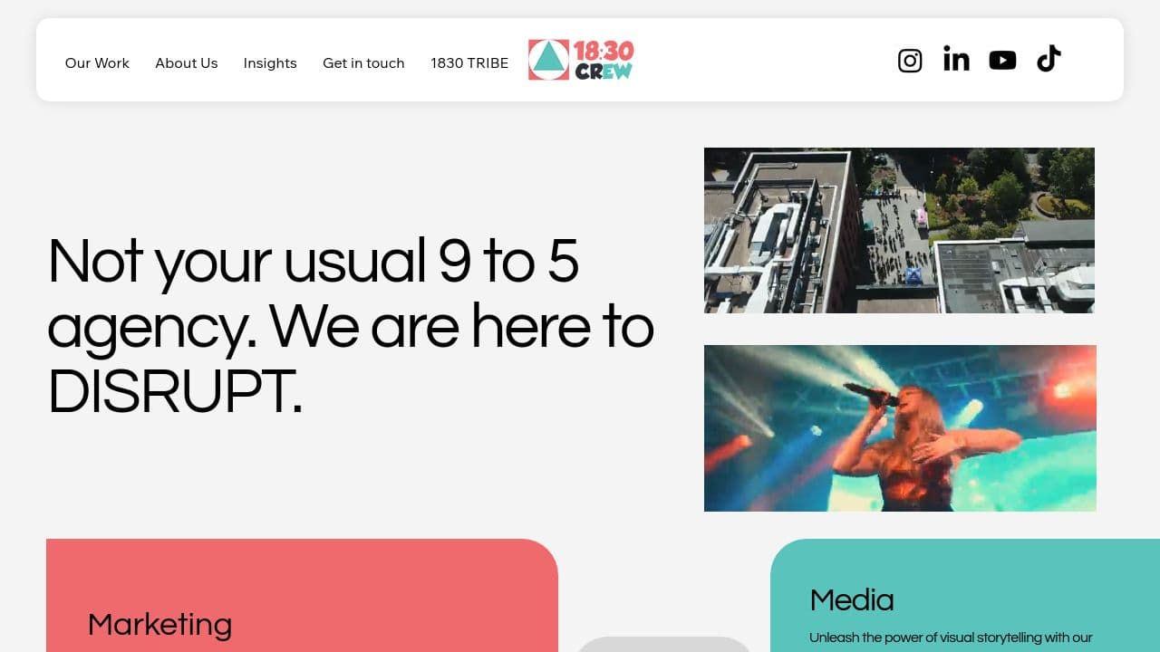 1830 CREW LTD website screenshot