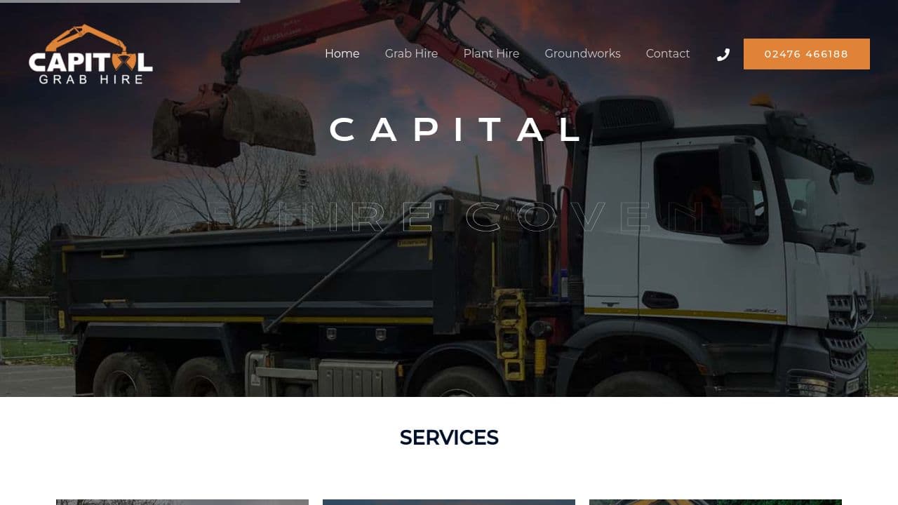 CAPITAL HIRE UK LIMITED website screenshot