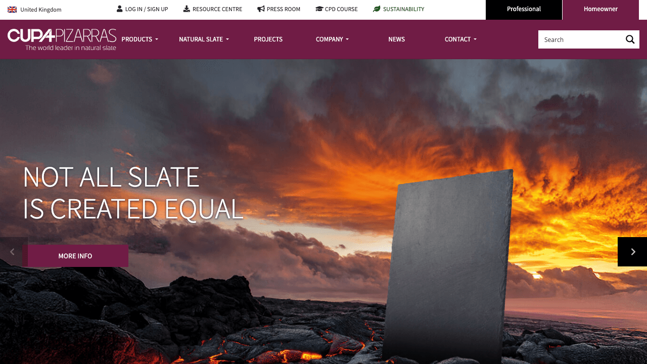 Cupa Pizarras Natural Slate