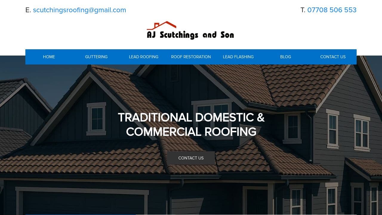 A J SCUTCHINGS & SON LTD website screenshot