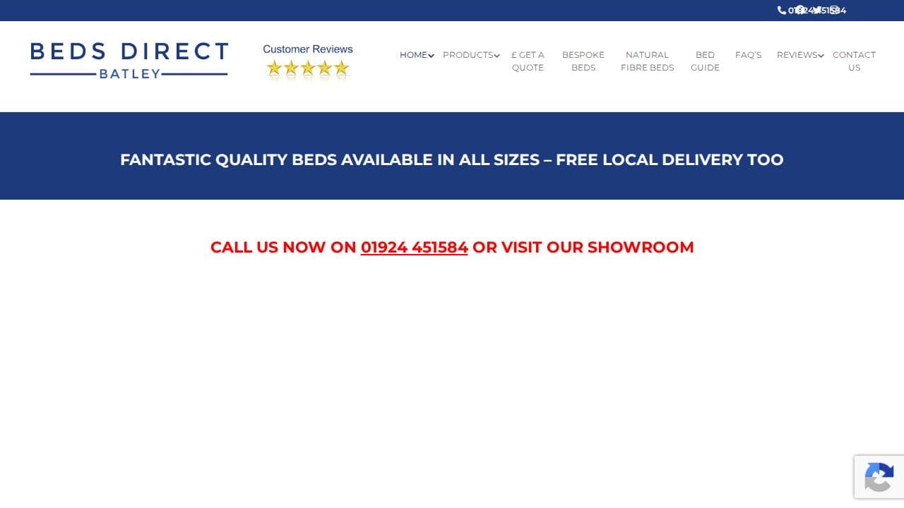 BATLEY BEDS LTD website screenshot