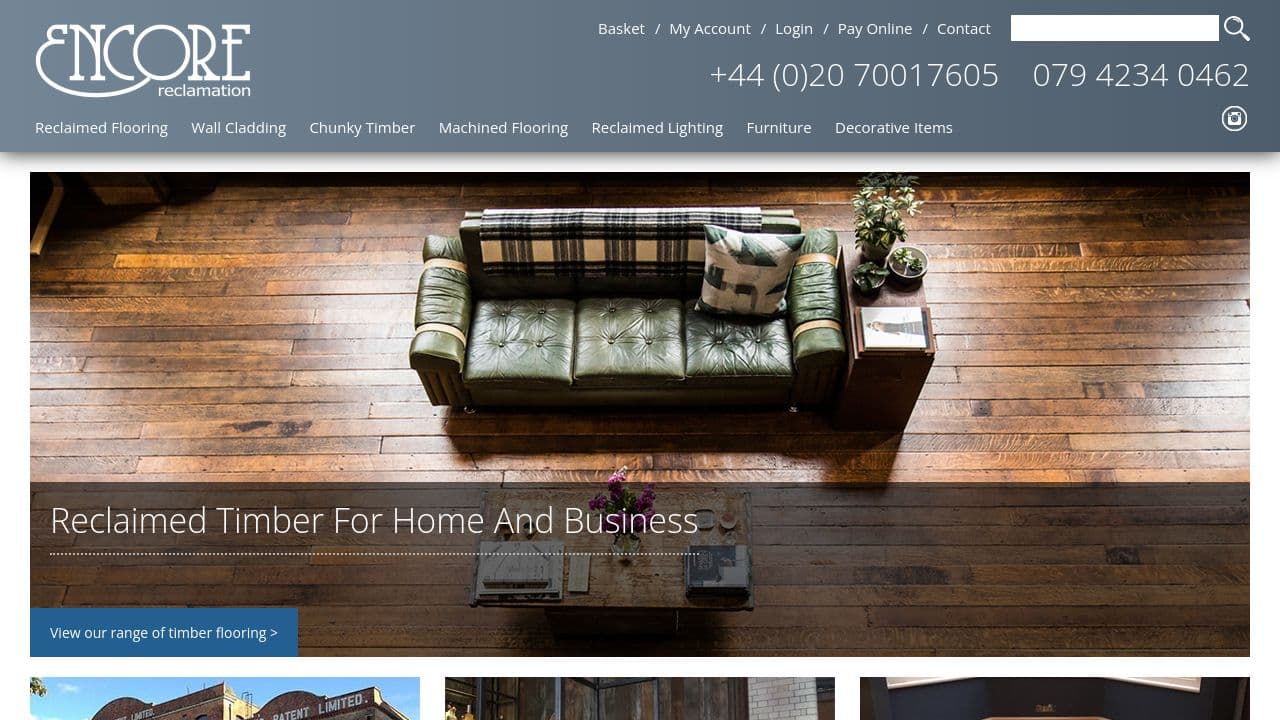 ENCORE RECLAMATION LIMITED website screenshot