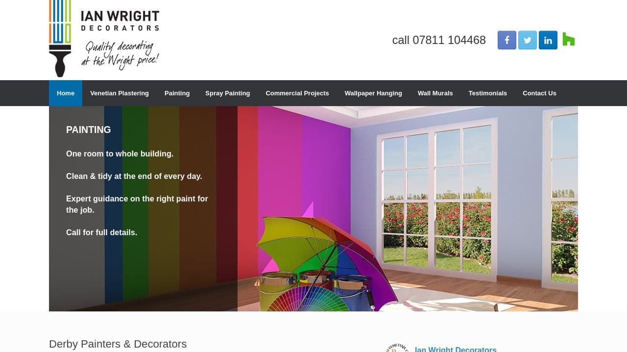 IAN WRIGHT DECORATORS LIMITED website screenshot