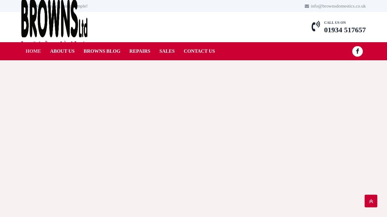AC BROWNS LTD website screenshot