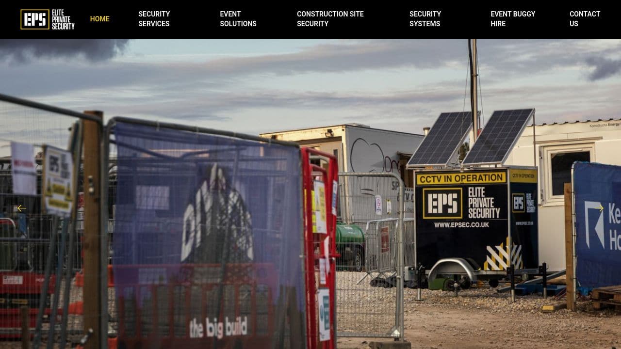 ELITE PRIVATE SECURITY LIMITED website screenshot