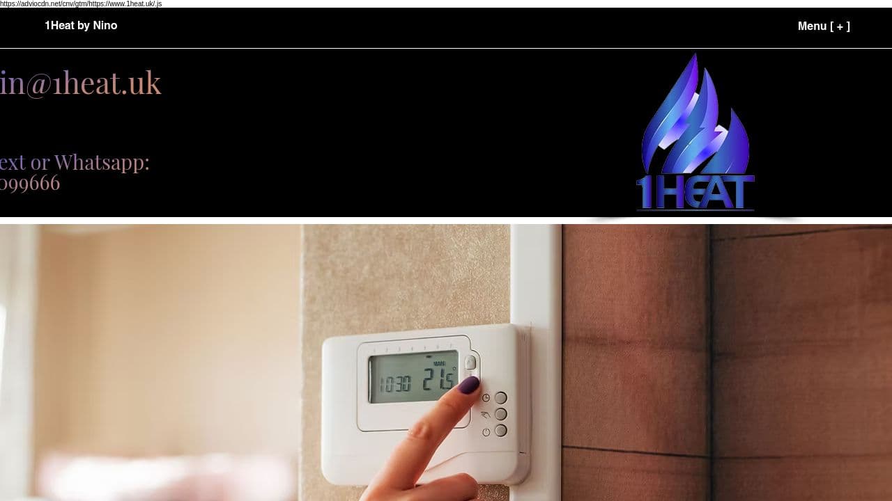 1 HEAT PLUMBING LIMITED website screenshot