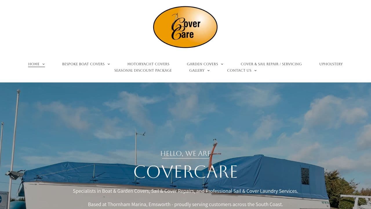 COVERCARE LIMITED website screenshot