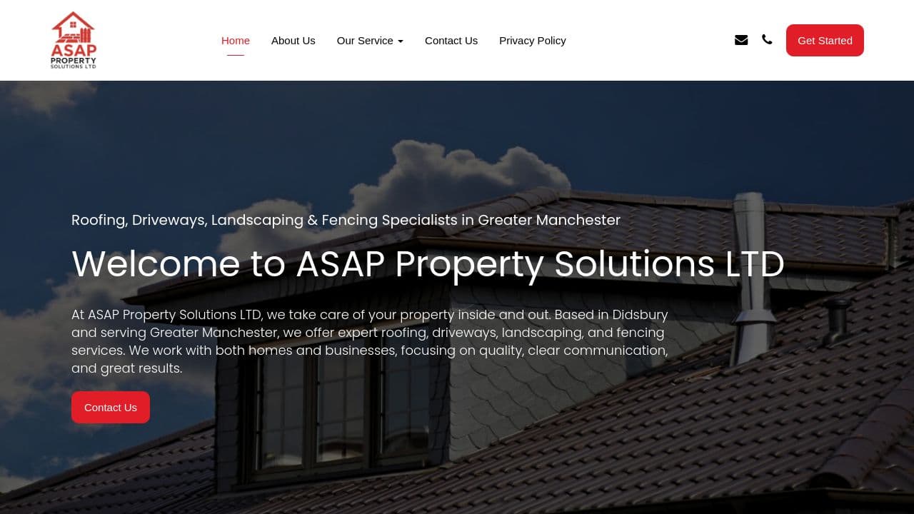 ASAP PROPERTY SOLUTIONS LTD website screenshot