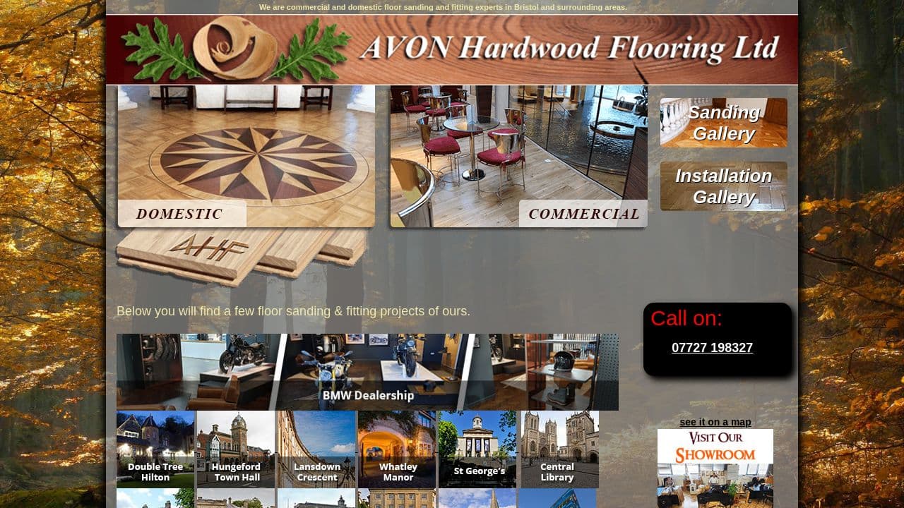 AVON FLOOR LEVELS LTD website screenshot
