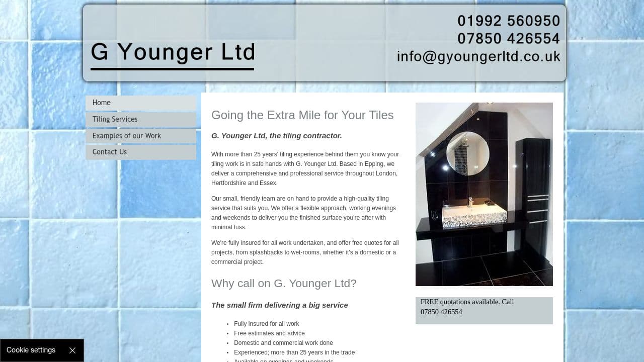 G. YOUNGER LIMITED website screenshot