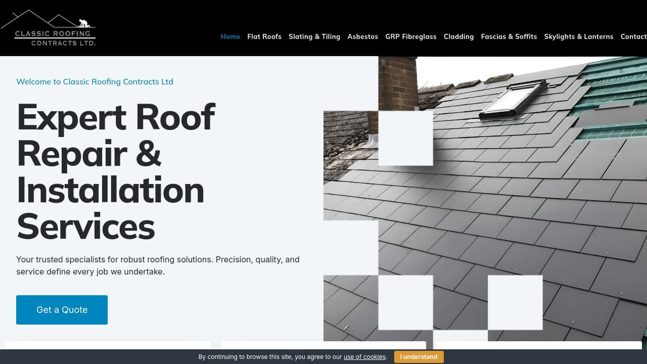CLASSIC ROOFING CONTRACTS LIMITED website screenshot