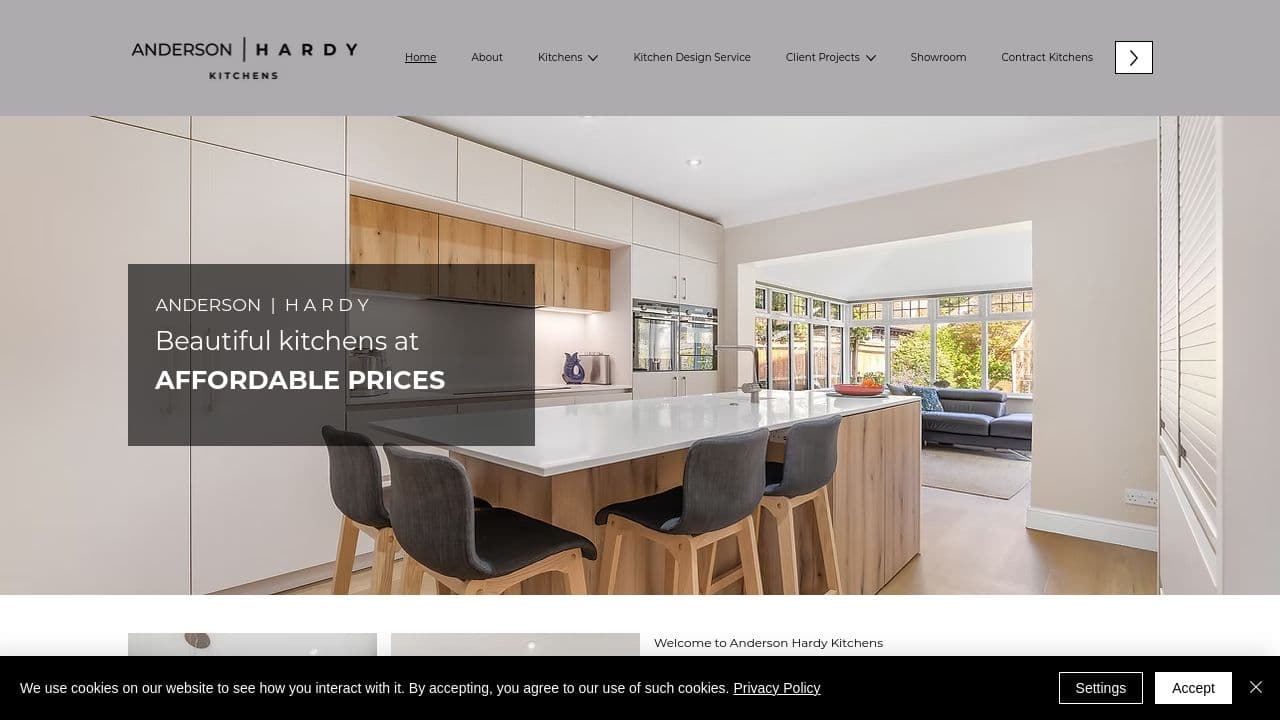 ANDERSON+ LIMITED website screenshot
