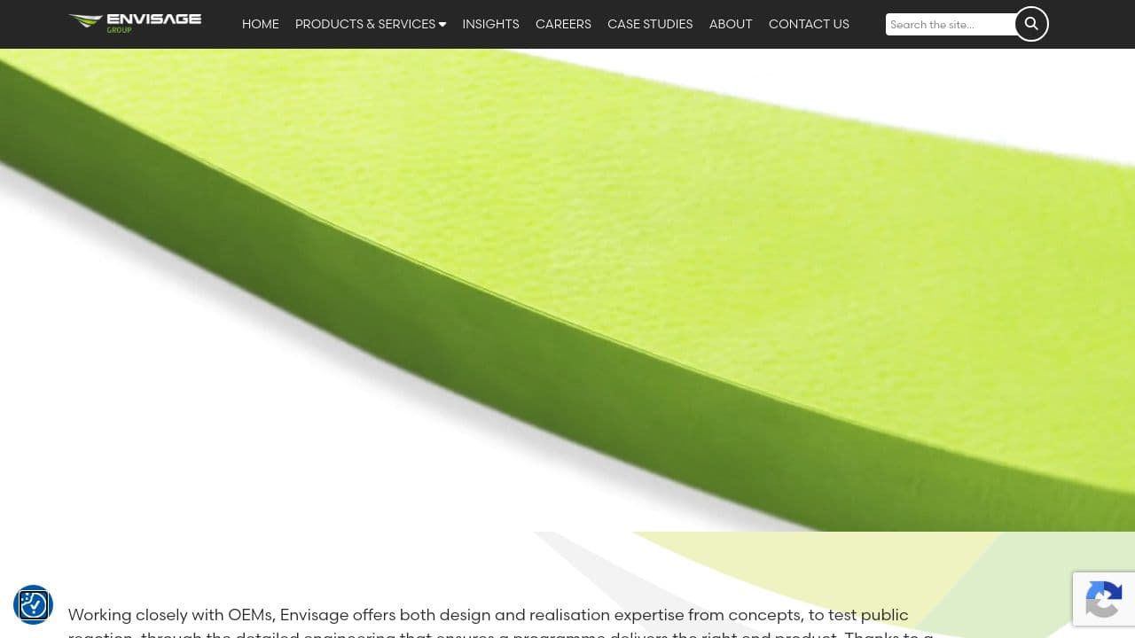 ENVISAGE GROUP LIMITED website screenshot