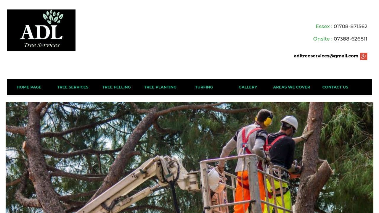 ADL TREE SERVICES LIMITED website screenshot